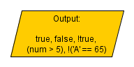 Examples of boolean data type.