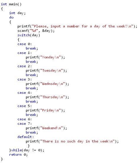 C - using break statement in nested blocks