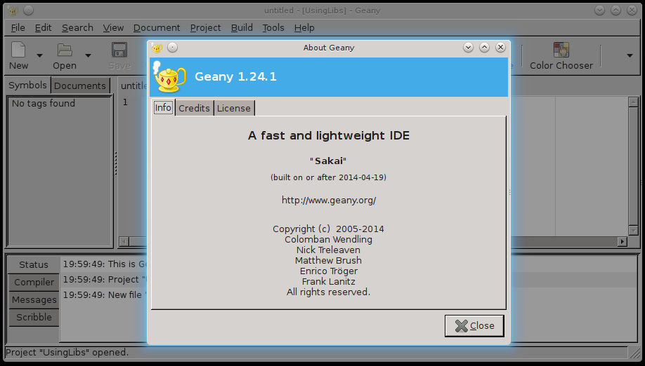 Geany is a good C programming software for Linux